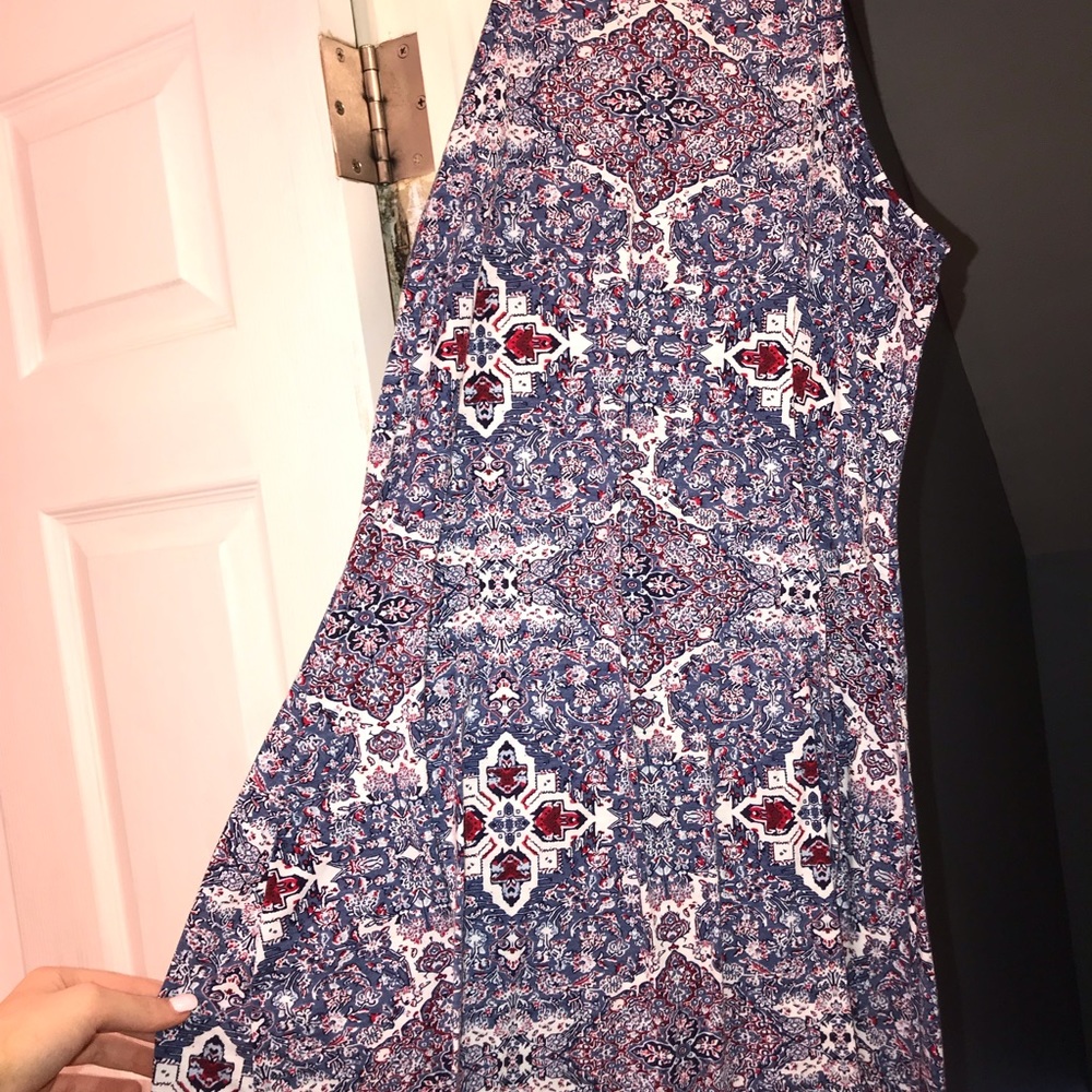 printed skater dress